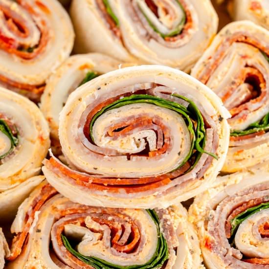 Italian Pinwheels - Recipe photo by KyleeCooks