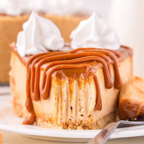 Dulce de Leche Cheesecake - Recipe photo by KyleeCooks