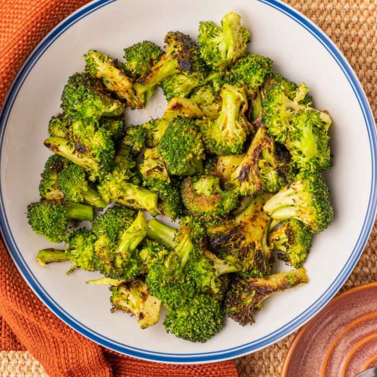 Charred Broccoli - Recipe photo by debsdailydish