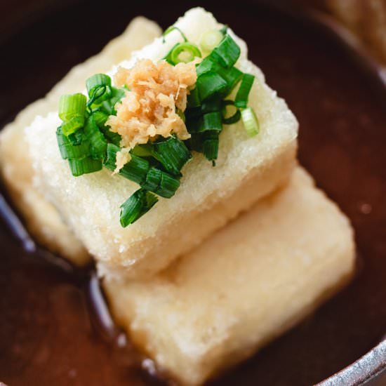 Agedashi Tofu Recipe (Fried Tofu) - Recipe photo by chefjacooks
