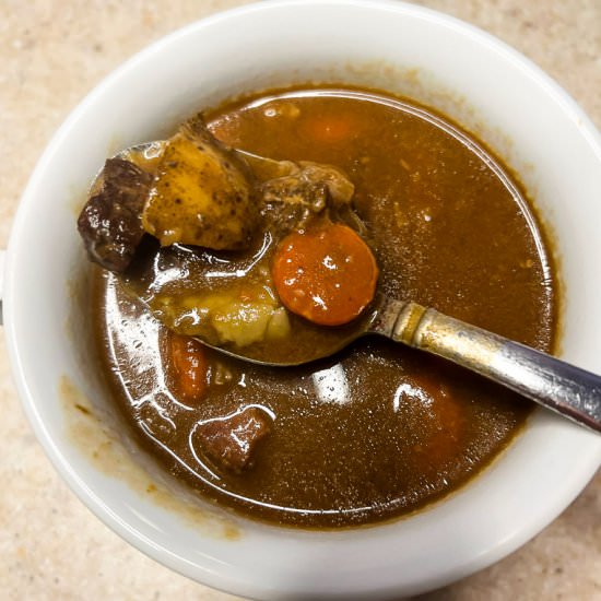 Creamy Beef and Potato Soup - Recipe photo by Lisa G Cooks