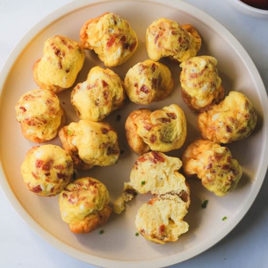 Dairy-Free Air Fryer Egg Bites - Recipe photo by My Life After Dairy