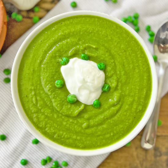 Creamy Spanish Pea Soup - Recipe photo by Spain on a Fork