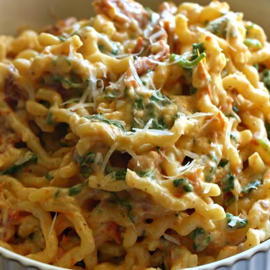 Vegan Sun-dried Tomato Pasta - Recipe photo by Zardyplants