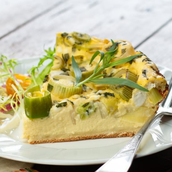 savory greek leek pie - Recipe photo by a zest for life