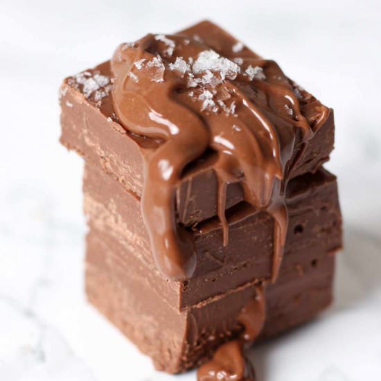 Sea Salt Nutella Fudge - Recipe photo by eatcookbake