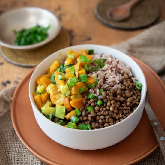 Green Lentil and Vegetable Curry - Recipe photo by zesttangerine