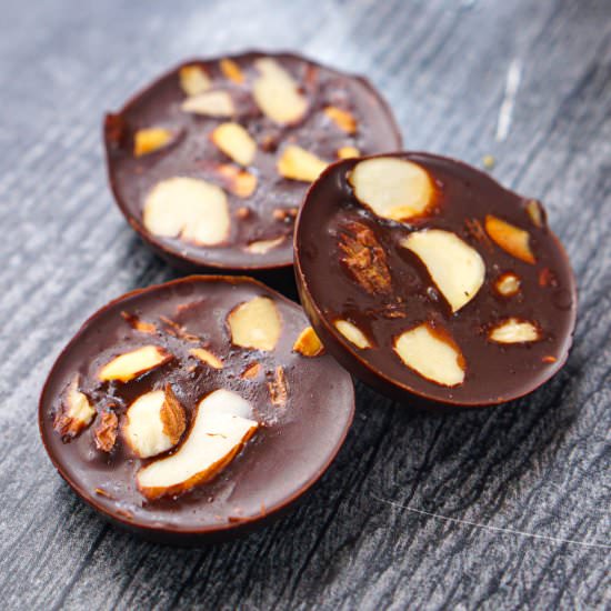 Easy Keto Chocolates with Almonds - Recipe photo by MyLifeCookbook