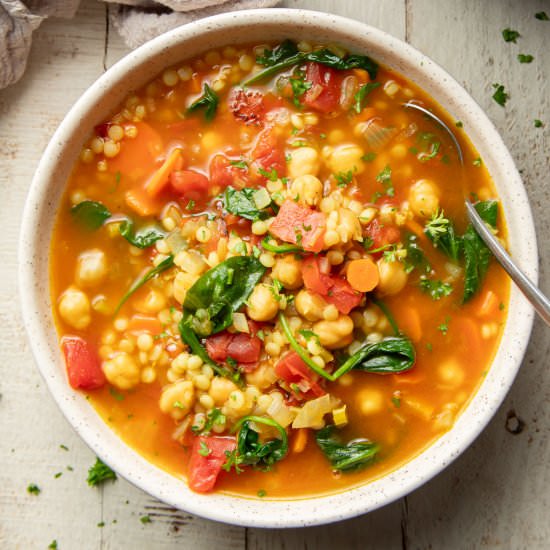 Couscous Soup - Recipe photo by Connoisseurus Veg