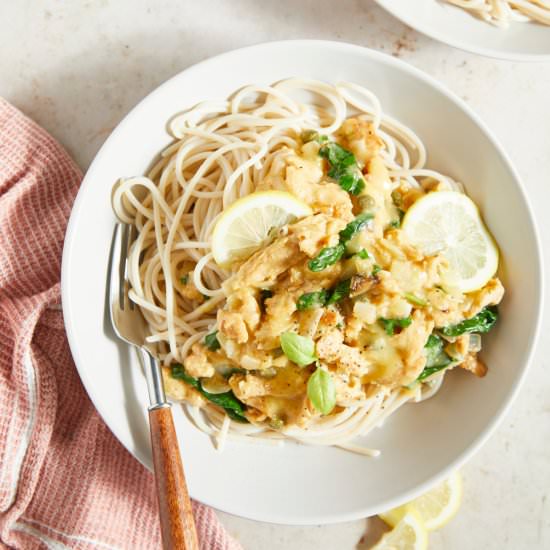 Vegan Chicken Piccata - Recipe photo by spabettie