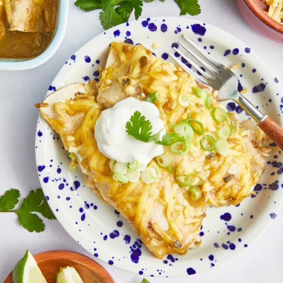 Cheesy Hatch Chile Enchiladas - Recipe photo by spabettie