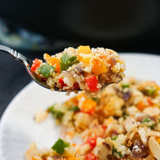 Keto Cauliflower Rice Pilaf - Recipe photo by MyLifeCookbook