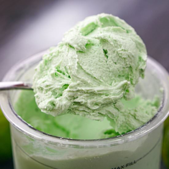 Keto Coconut Lime Protein Ice Cream - Recipe photo by MyLifeCookbook