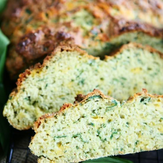 Wild Garlic Cheddar Soda Bread - Recipe photo by angiesrecipes