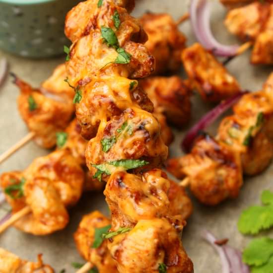 Bang Bang Chicken Skewers - Recipe photo by Paromita Mandal
