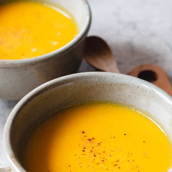Rich, Creamy Japanese Kabocha Soup - Recipe photo by Chef.JA.Cooks