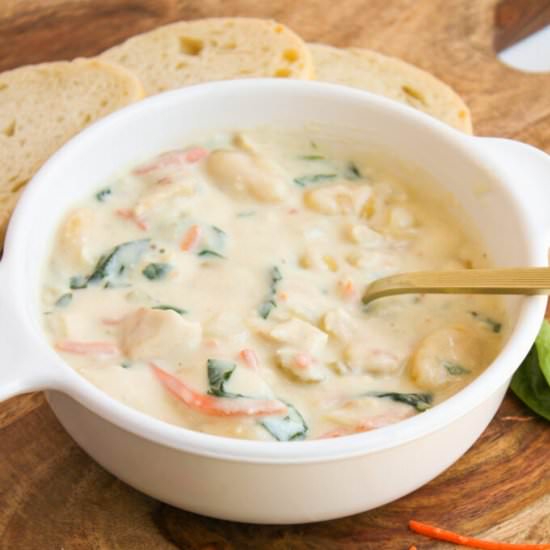 Creamy Chicken and Gnocchi Soup - Recipe photo by CookinChicks01