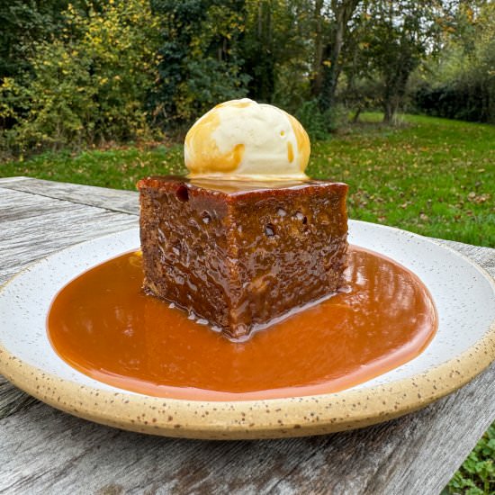 Banana Sticky Toffee Pudding - Recipe photo by saltbuttersmoke