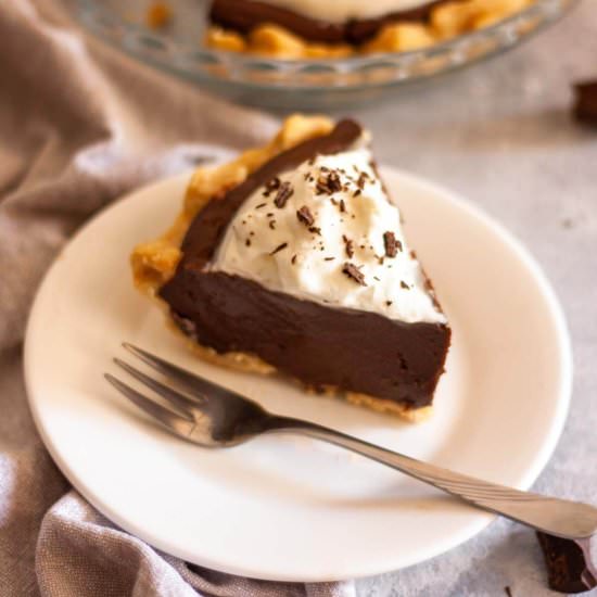 Old Fashioned Chocolate Pie - Recipe photo by PastryWishes