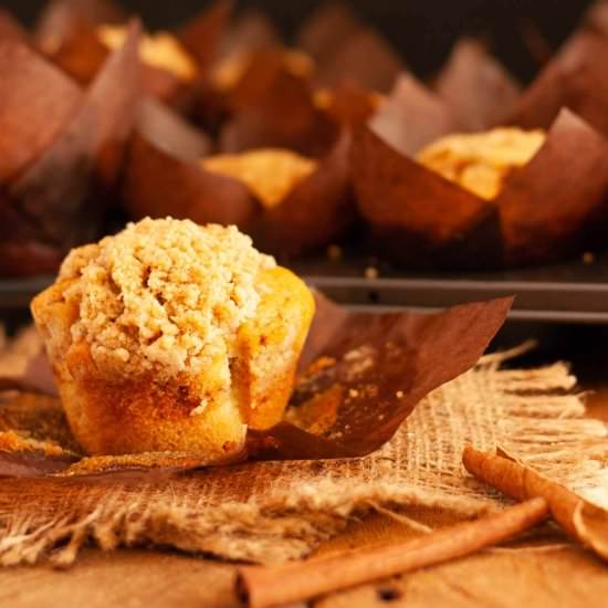 Easy Cinnamon Streusel Muffins - Recipe photo by PastryWishes