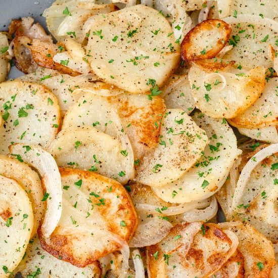 Fried Potatoes and Onions - Recipe photo by LittleChefWithin