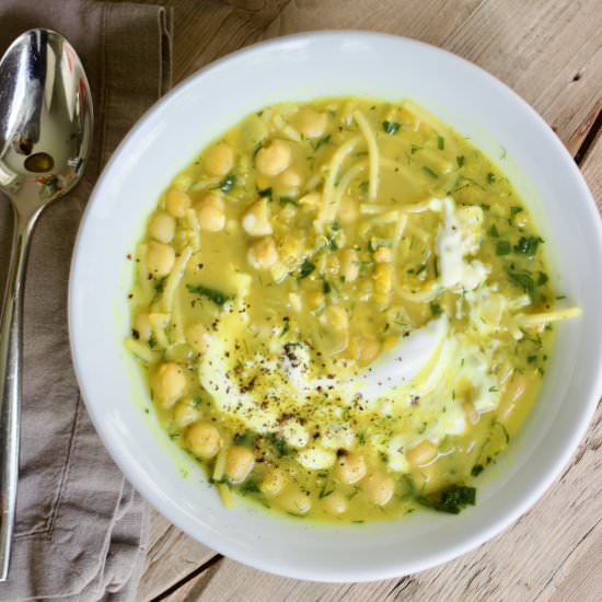 Lentil Soup with Beans & Noodles - Recipe photo by lanebakery