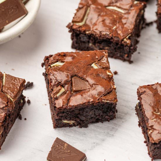 Andes Chocolate Mint Brownies - Recipe photo by Abi Thiya