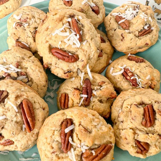 The Best Coconut Pecan Cookies - Recipe photo by sassychopsticks9