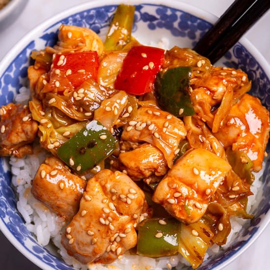 Sizzling Chicken - Recipe photo by cookingwithlei