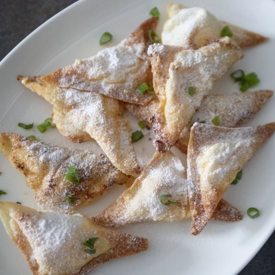 Less oil fried cream cheese wontons - Recipe photo by foodmakesmehappy