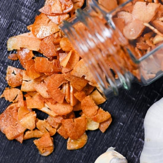Teppanyaki-Style Garlic Chips - Recipe photo by Sudachi Recipes