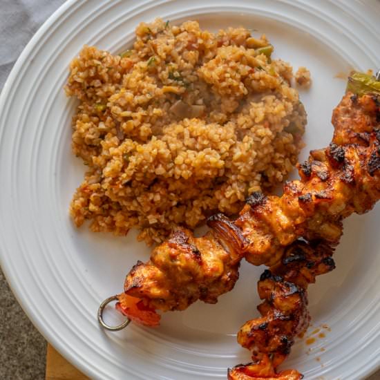 Air Fryer Chicken Skewers - Recipe photo by My Best Air Fryer Recipes
