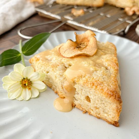 Ginger Scones with Apple Glaze - Recipe photo by live to sweet