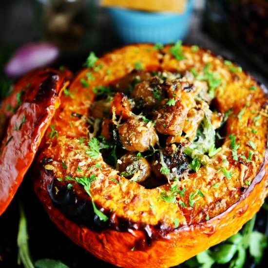 Chestnut and Shallot stuffed Hokkai - Recipe photo by angiesrecipes