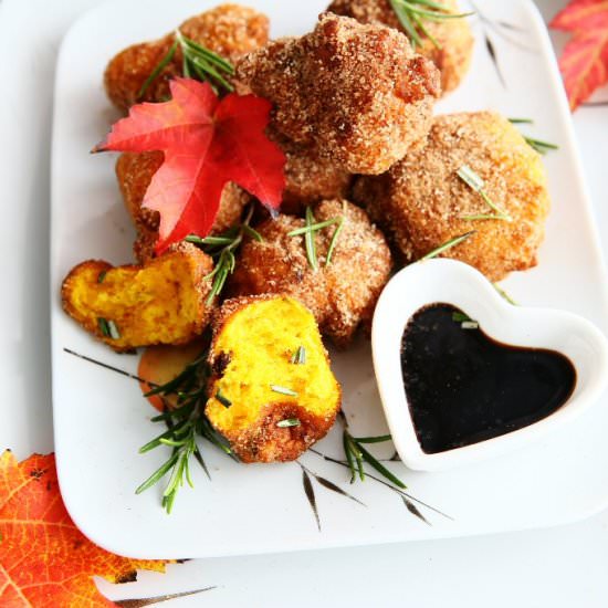 Rosemary Pumpkin Fritters with Truf - Recipe photo by angiesrecipes