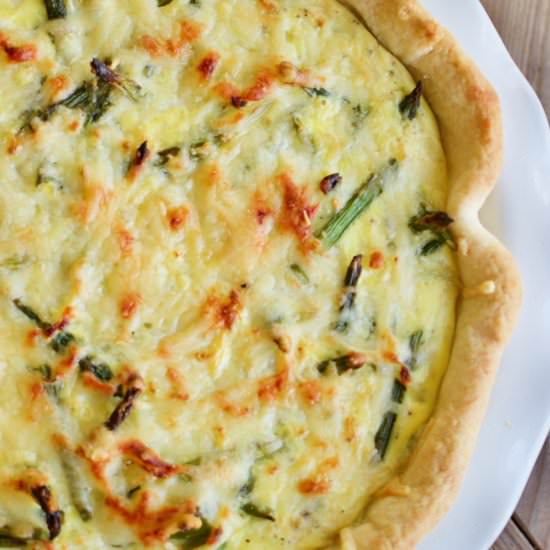 Easy Ham & Asparagus Quiche - Recipe photo by lanebakery