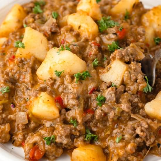 Hamburger Hash - Recipe photo by LittleChefWithin