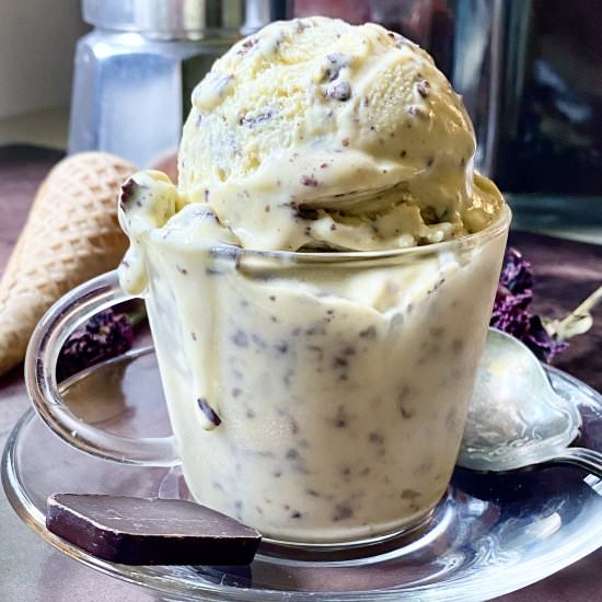 Homemade Stracciatella Ice Cream - Recipe photo by ahintofrosemary