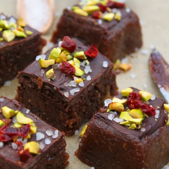 Healthy No-Bake Brownies - Recipe photo by Paromita Mandal
