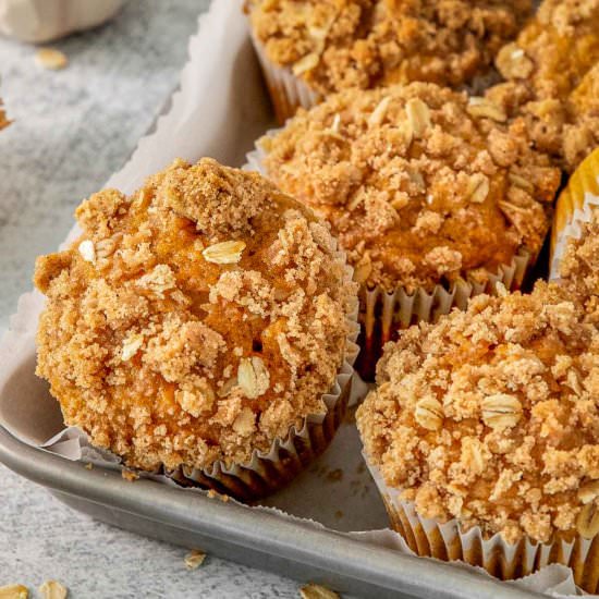 Pumpkin Oatmeal Muffins - Recipe photo by ToSimplyInspire