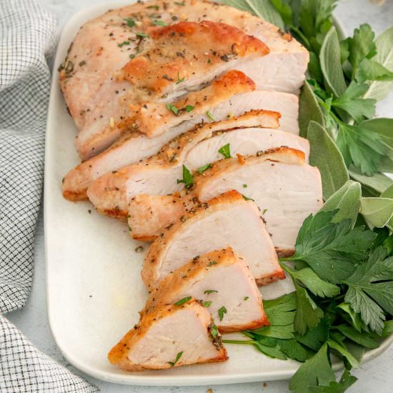 Easy Roasted Turkey Breast - Recipe photo by ToSimplyInspire