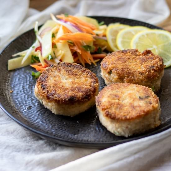 Air Fryer Crab Cakes - Recipe photo by My Best Air Fryer Recipes