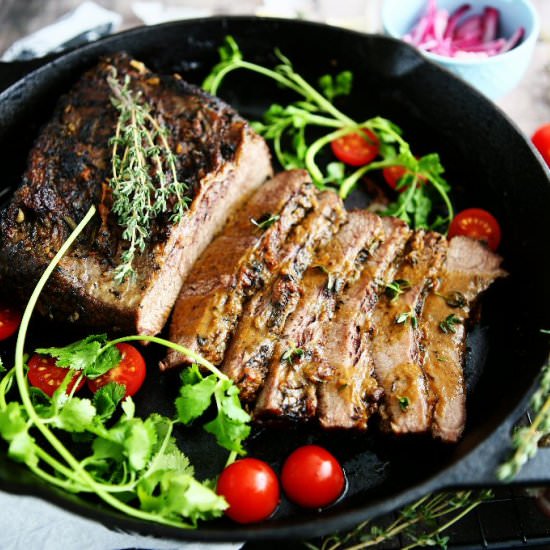 40-Clove Garlic Beef Brisket - Recipe photo by angiesrecipes