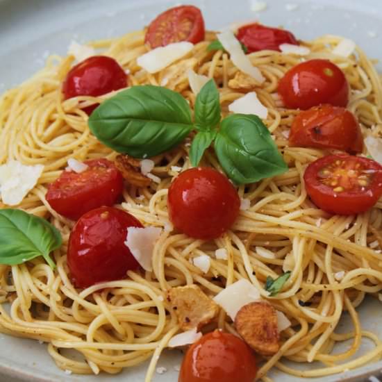 Cherry Tomato Pasta - Recipe photo by Paromita Mandal