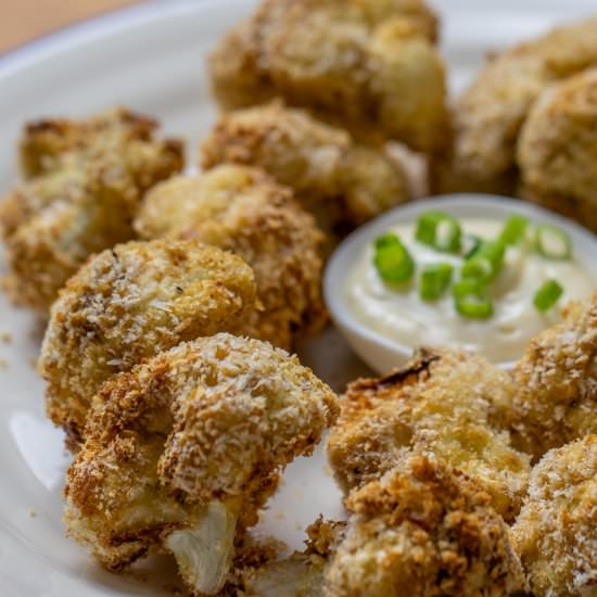 Air Fryer Breaded Cauliflower Bites - Recipe photo by My Best Air Fryer Recipes