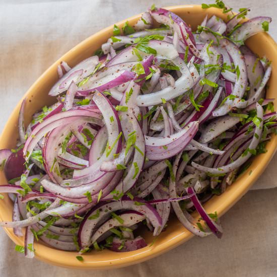 Turkish Red Onion Salad - Recipe photo by Cooking Gorgeous