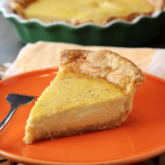 Miso & Nutmeg Custard Pie - Recipe photo by Food Gal