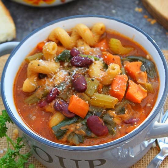 Classic Italian Minestrone Soup - Recipe photo by Paromita Mandal