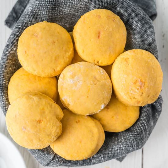Sweet Potato Biscuits - Recipe photo by Grits and Pinecones