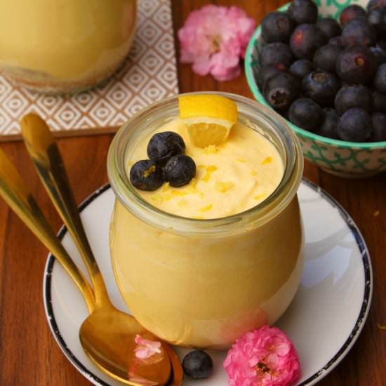 Lemon Curd Mousse - Recipe photo by Paromita Mandal